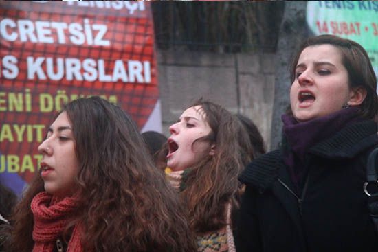 демонстрация за права женщин в Турции
