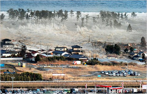 цунами в японии