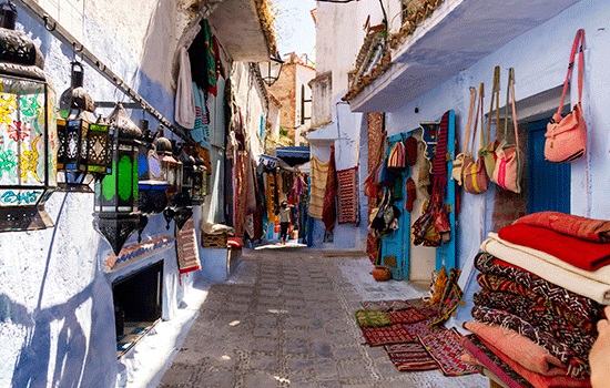 Шефшауэн - марокканский город небесного цвета в горах