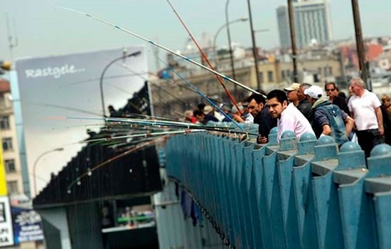 Стамбульские рыболовы продолжают традиции, несмотря на тревогу относительно запасов рыбы