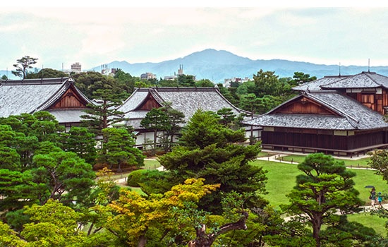 Красивые сады японского города Киото