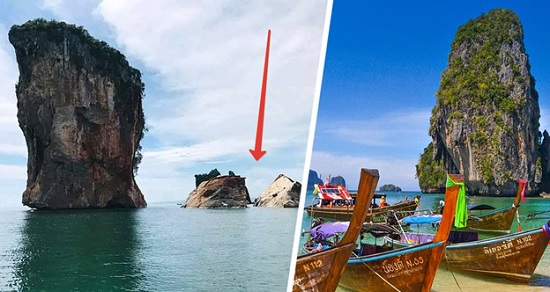 В Таиланде катастрофа – достопримечательность Пхи - Пхи обвалилась прямо в море