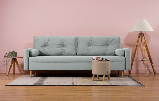 Роскошный и элегантный прямой диван с функцией сна