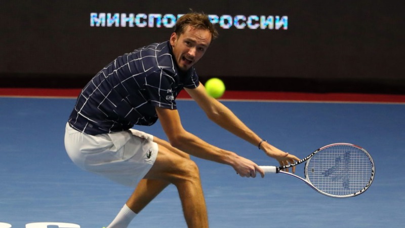 Российский теннисист Даниил Медведев в полуфинале чемпионата Австралии