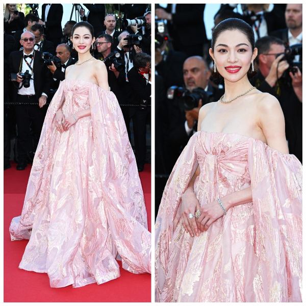 Китайская актриса покорила Каннский кинофестиваль в платье от Валентина Юдашкина