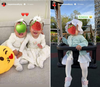 Улыбающиеся лица в платьях: Баян Алагузова показывает фотографии своих дочерей Алисы и Альмы