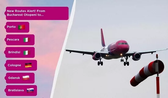 Wizz Air открывает шесть новых маршрутов из Бухареста