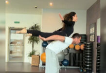 Прилучный и Брутян исполнили сложный акробатический трюк (видео)