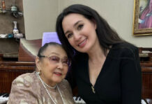 96-летняя Бибигуль Тулегенова спела в дуэте с Зариной Алтынбаевой