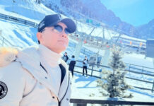 «Алматы — в моем сердце»: Али Окапов и Акерке Буркитбай с сыном прогулялись в горах