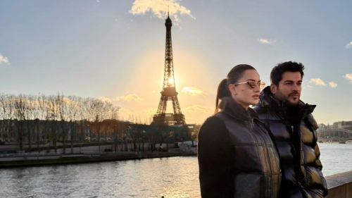 Фахрие Эвджен и Бурак Озчивит прогулялись по Парижу