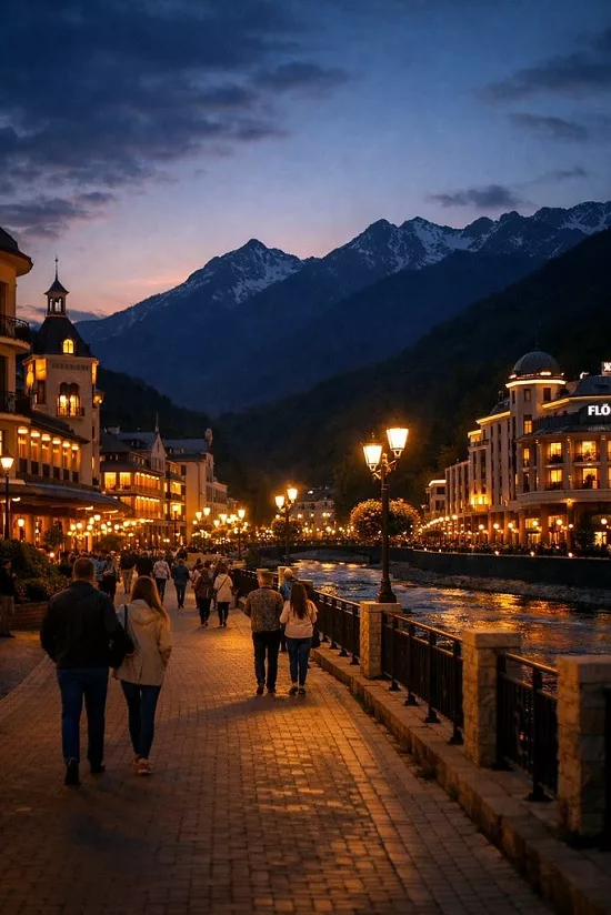 Куда пойти вечером на Красной Поляне Куда пойти вечером на Красной Поляне