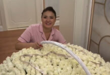 Экс-супруга Кабатова получила 501 розу в подарок от детей