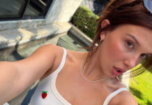 «Что это за дива?»: звезда «Очень странных дел» попозировала в открытом летнем образе