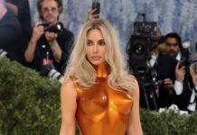 «Произведение искусства»: Ким Кардашьян появилась на Met Gala в скульптурном боди
