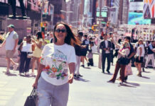Ляйля Султанкызы показала фото с Times Square